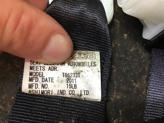 Rear Centre Seat Belt