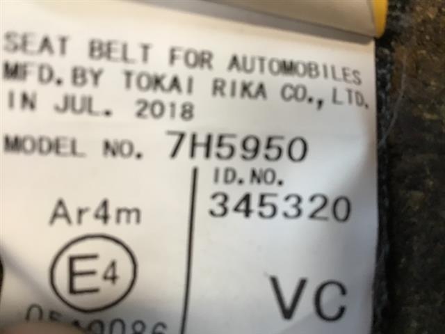 Rear Centre Seat Belt