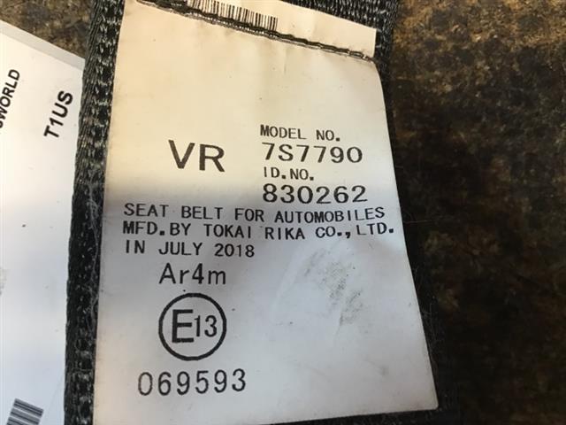 Rr Seat Belt