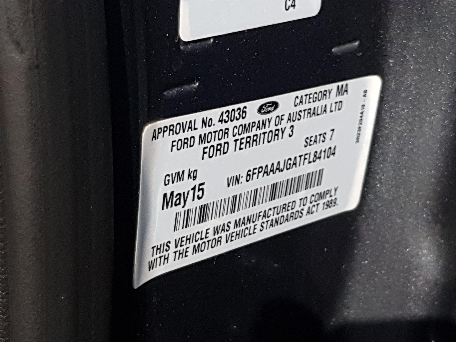 Ford Territory - SZ 2011-Present