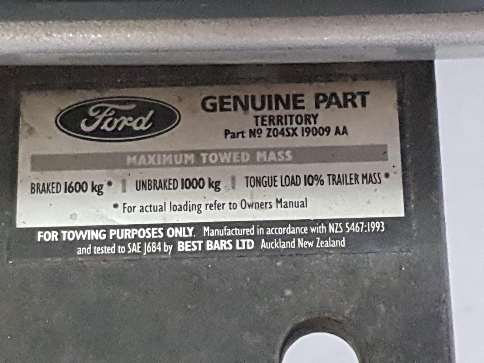 Ford Territory - SZ 2011-Present