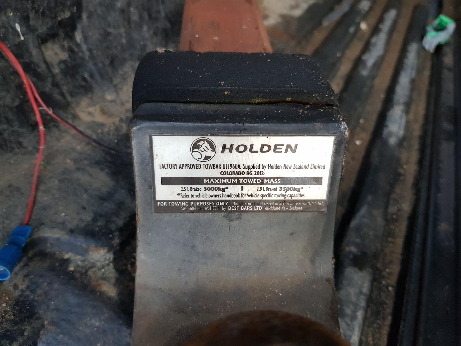 Holden Colorado - RG 2012 -2016