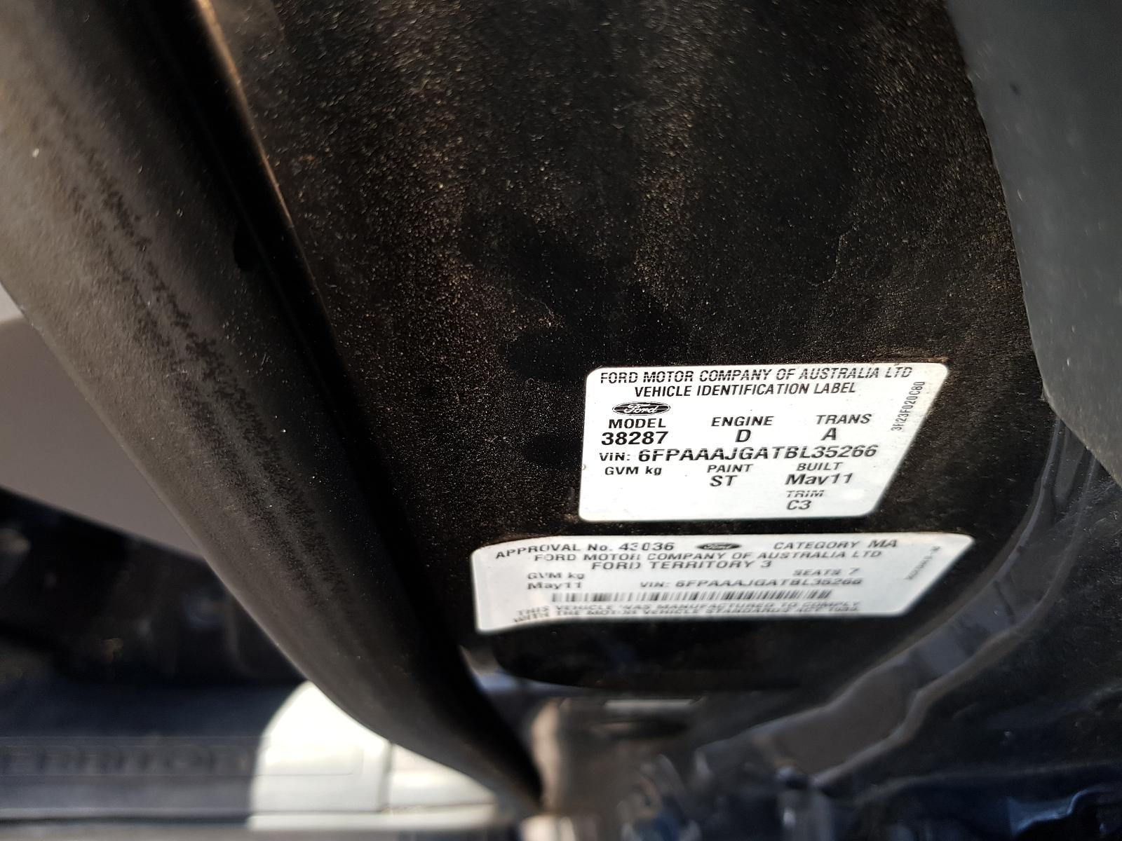 Ford Territory - SZ 2011-Present