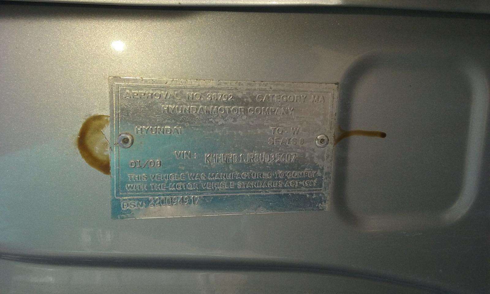 Hyundai H1 Van - 2008-2016