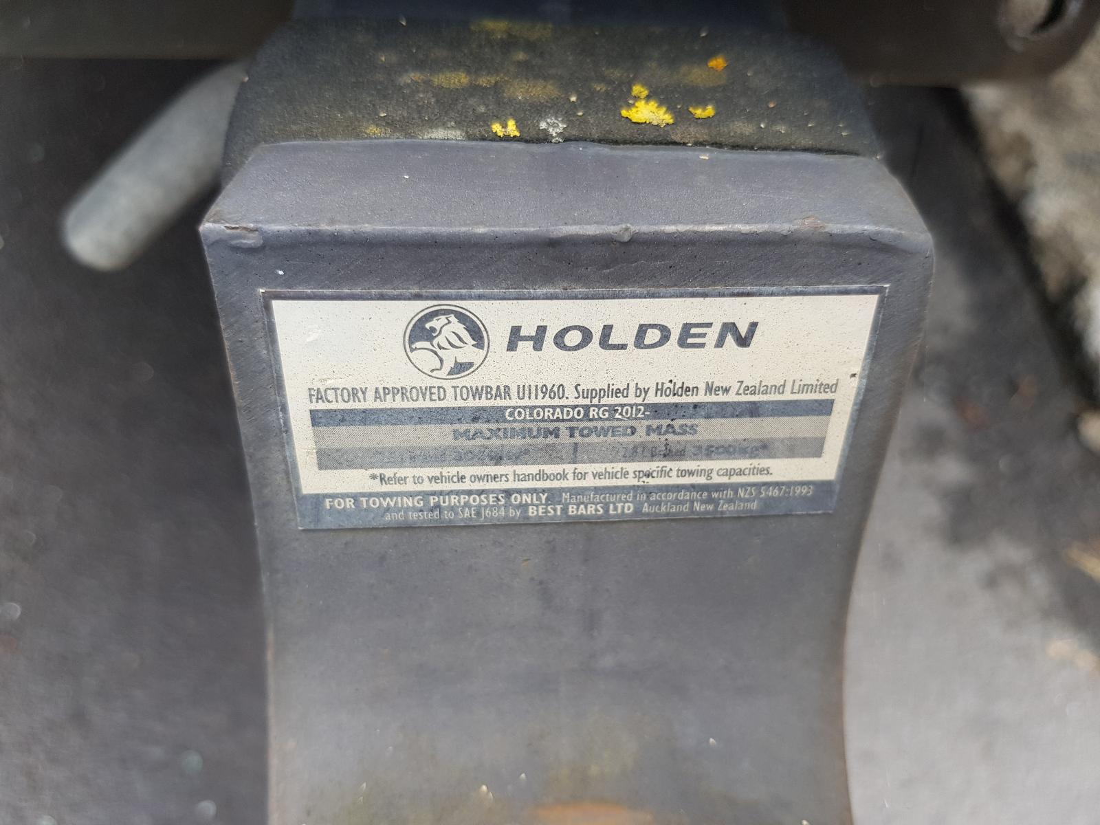 Holden Colorado - RG 2012 -2016