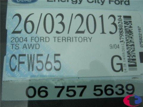 Ford Territory - SX 2004-2005