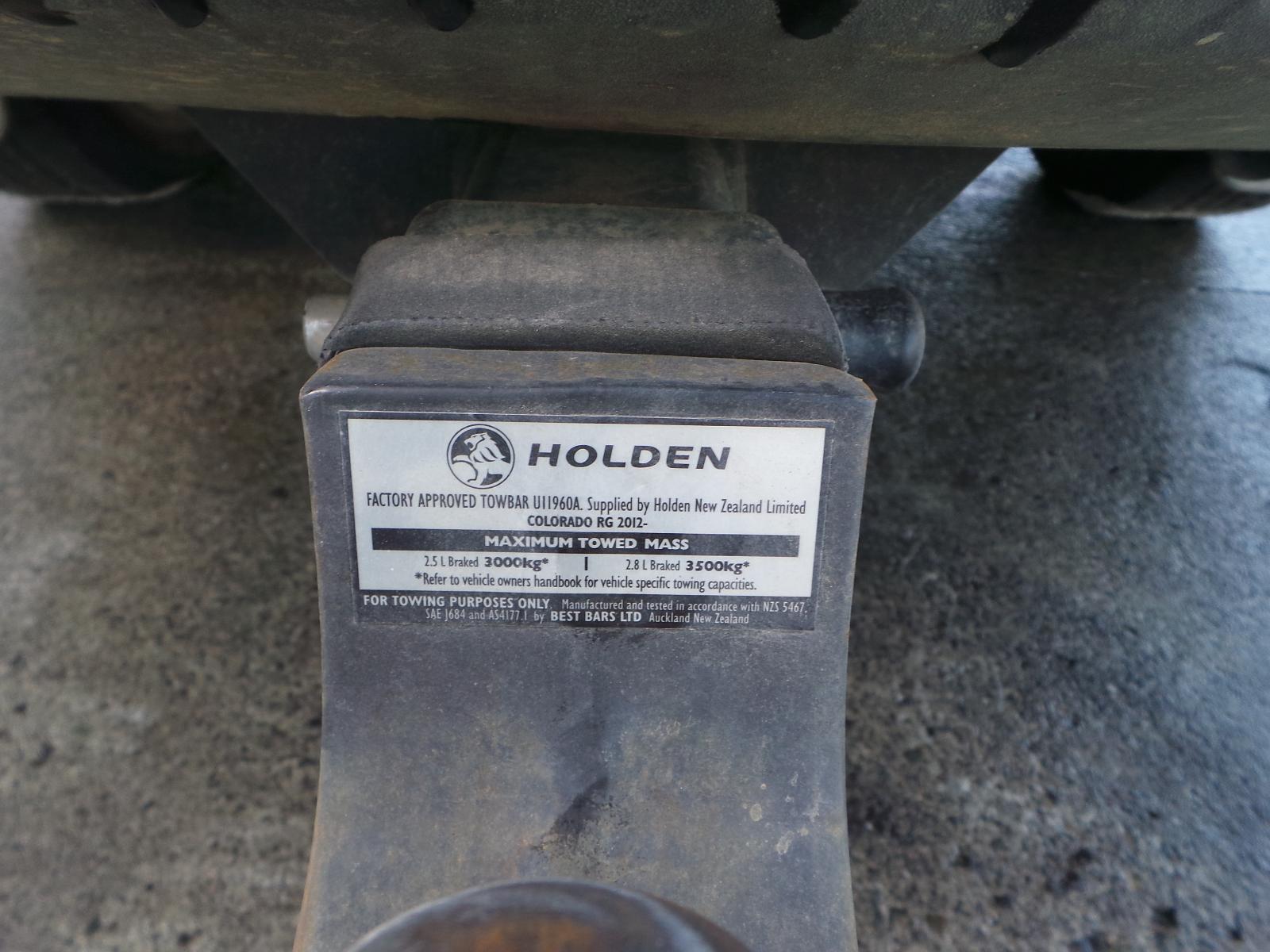 Holden Colorado - RG2 2016-Present