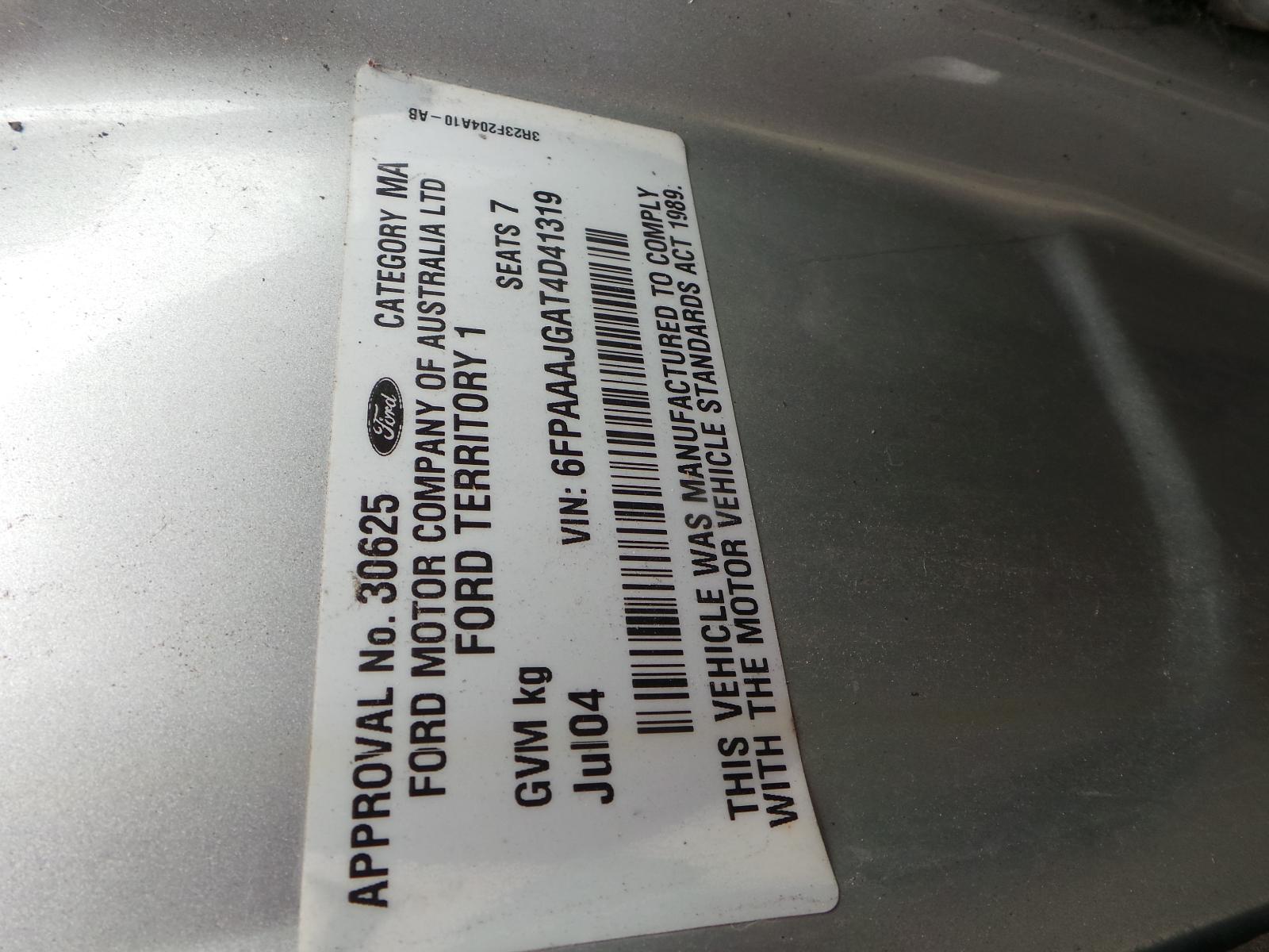 Ford Territory - SX 2004-2005