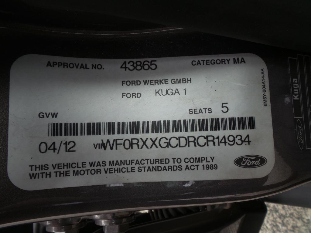 Ford Kuga - TE 2012-2013