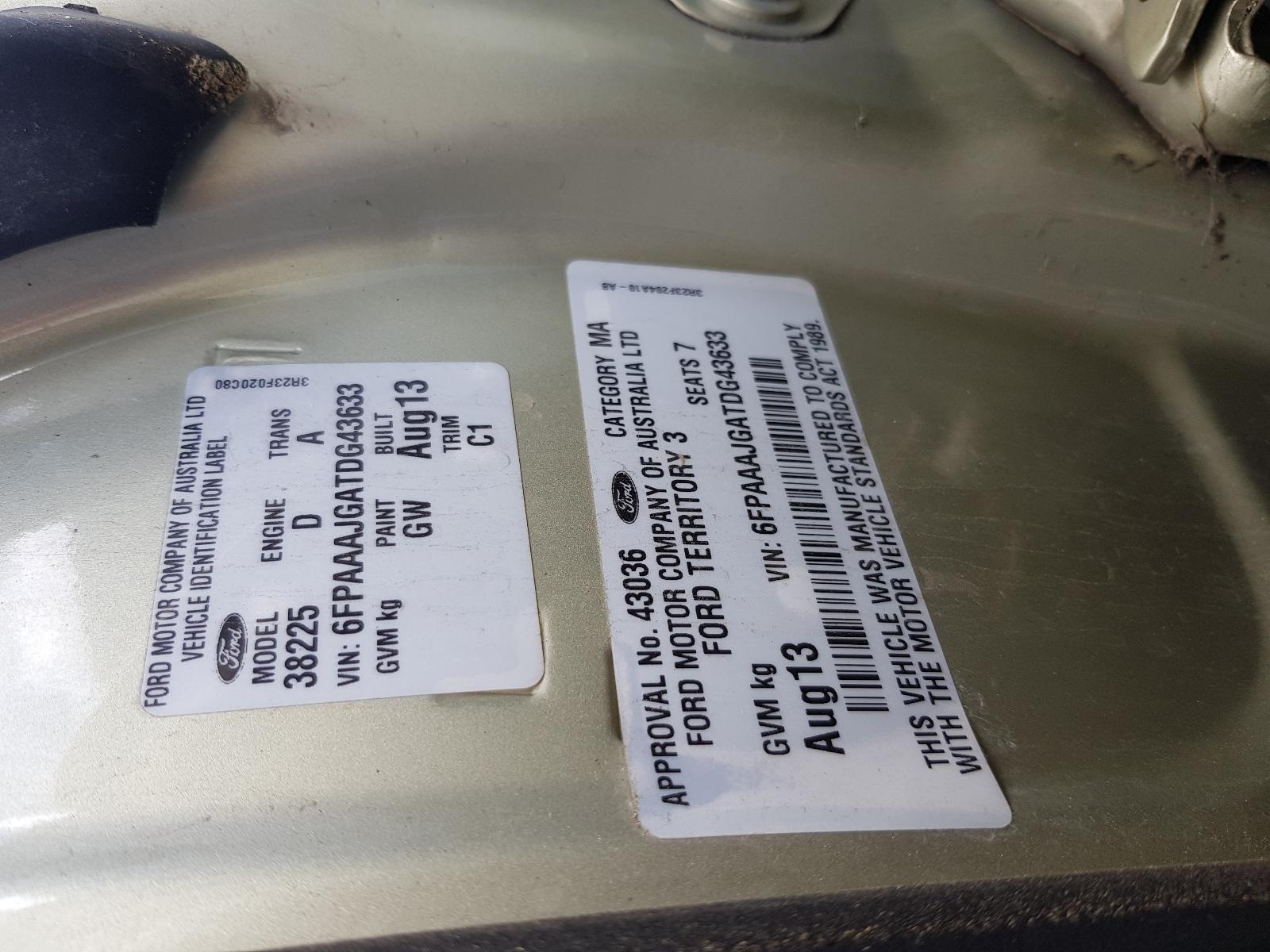 Ford Territory - SZ 2011-Present