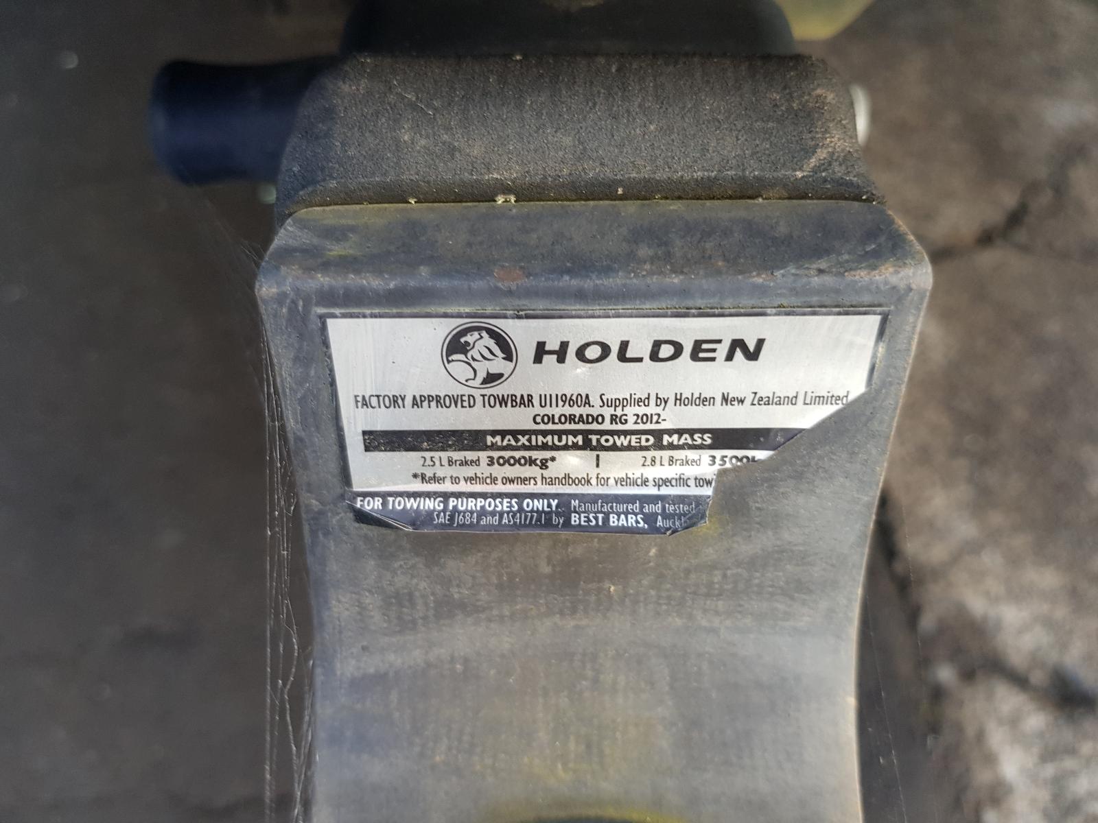 Holden Colorado - RG2 2016-Present