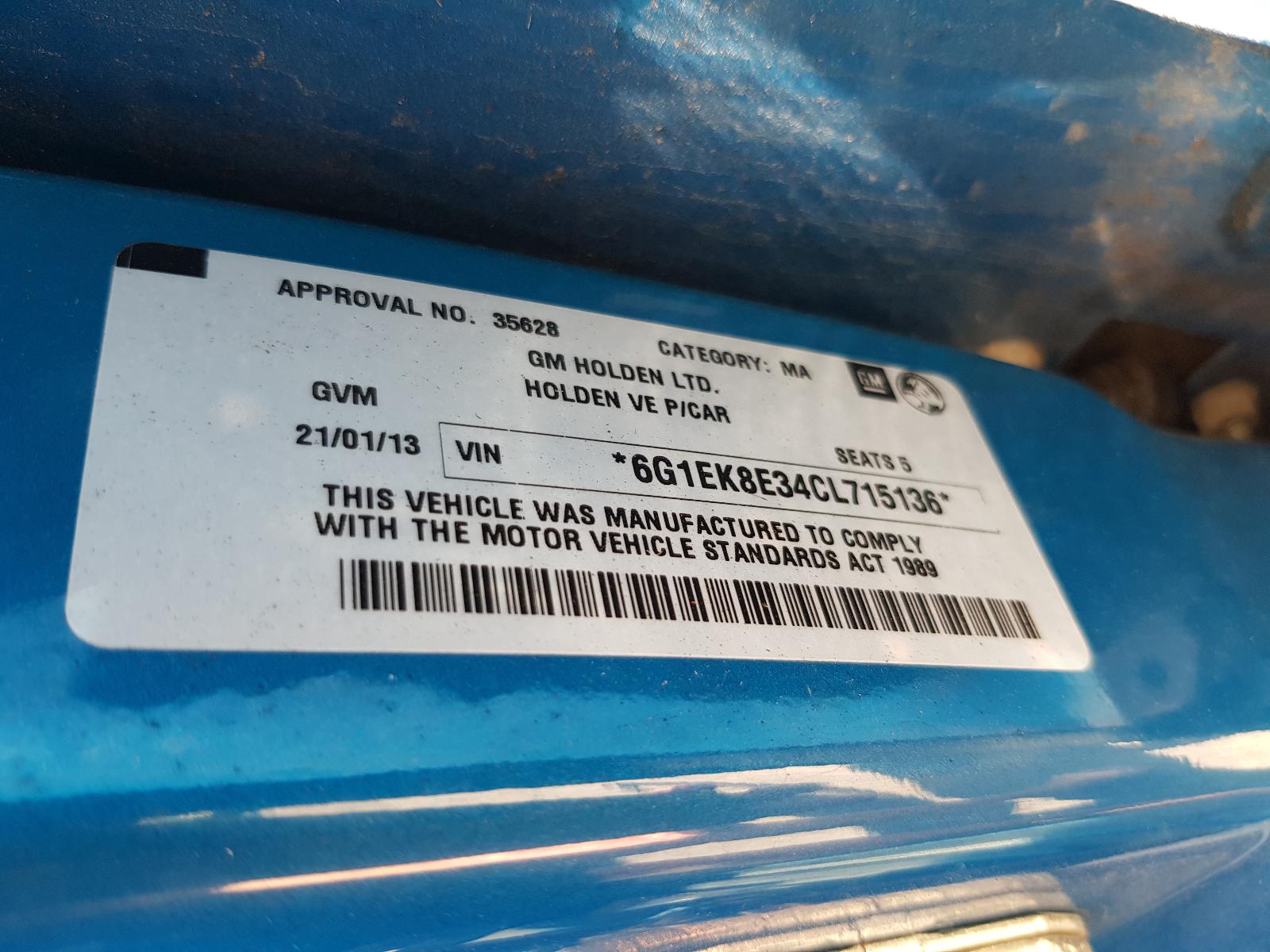 Holden Commodore - VF 2013-Present