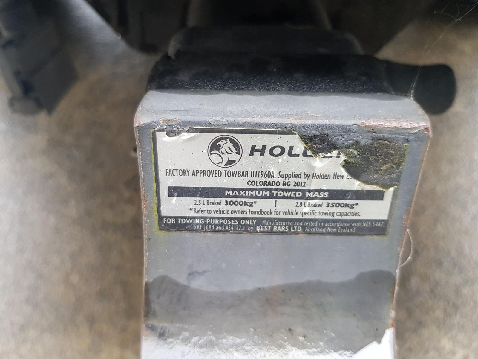 Holden Colorado - RG 2012 -2016