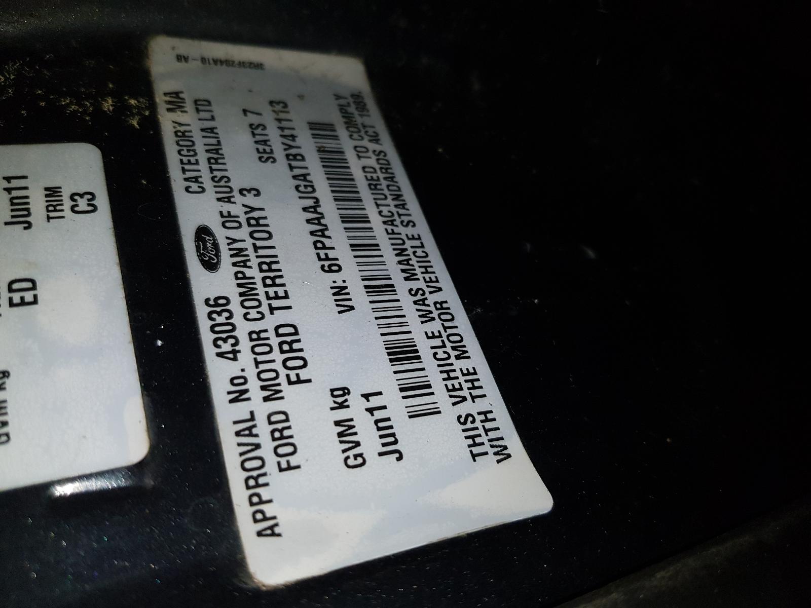 Ford Territory - SZ 2011-Present