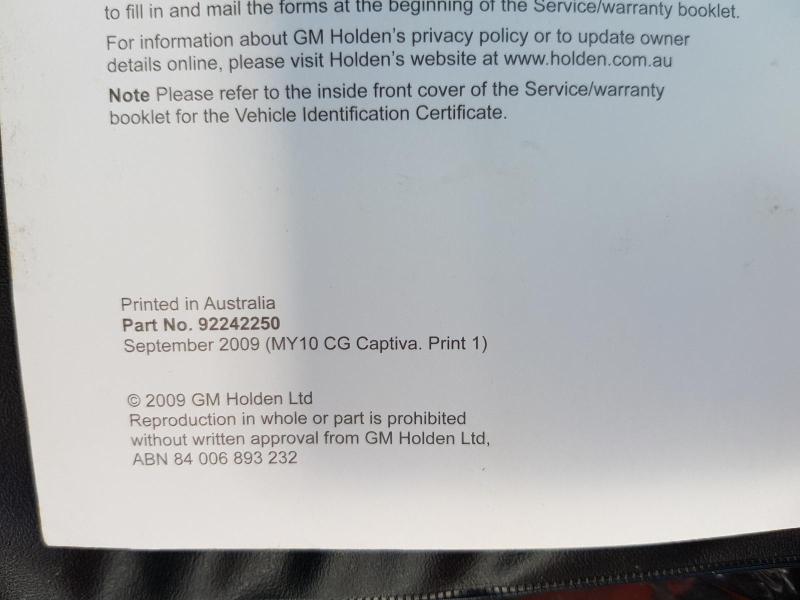 Holden Captiva - Captiva 7 2006-2011