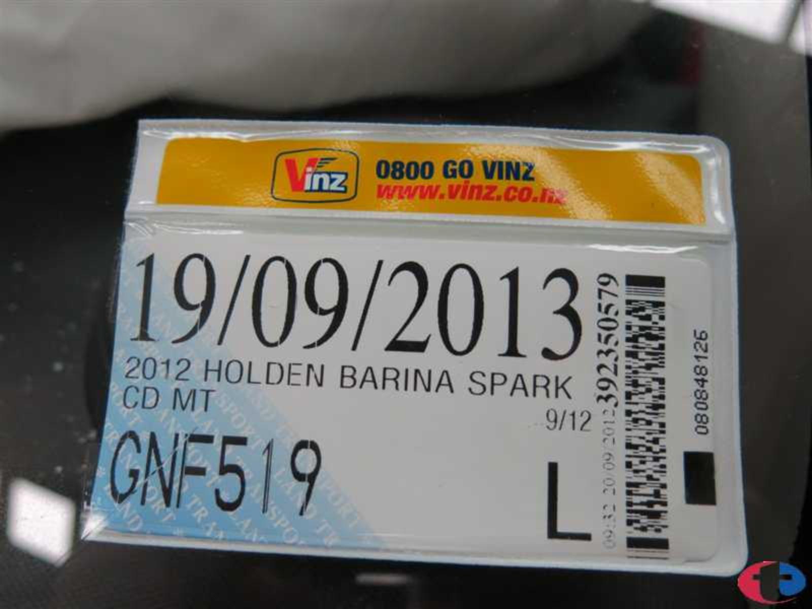 Holden Barina - TM 2011-Present