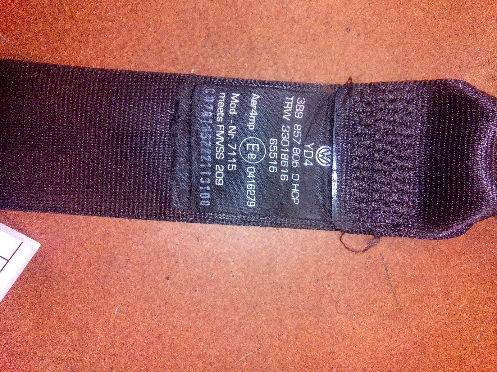 View Auto part Seatbelt/Stalk Volkswagen Passat 2005