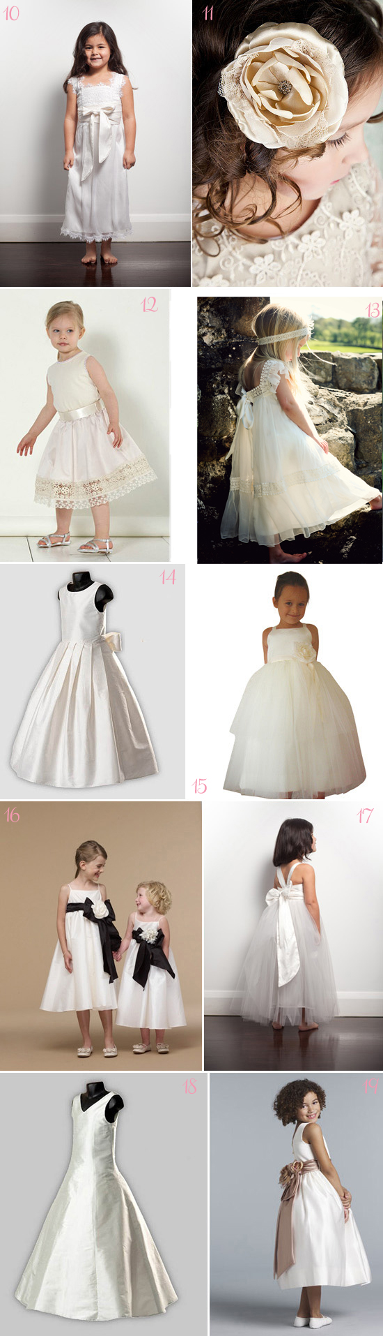 Fluffy Flowergirl Dresses Polka Dot Bride