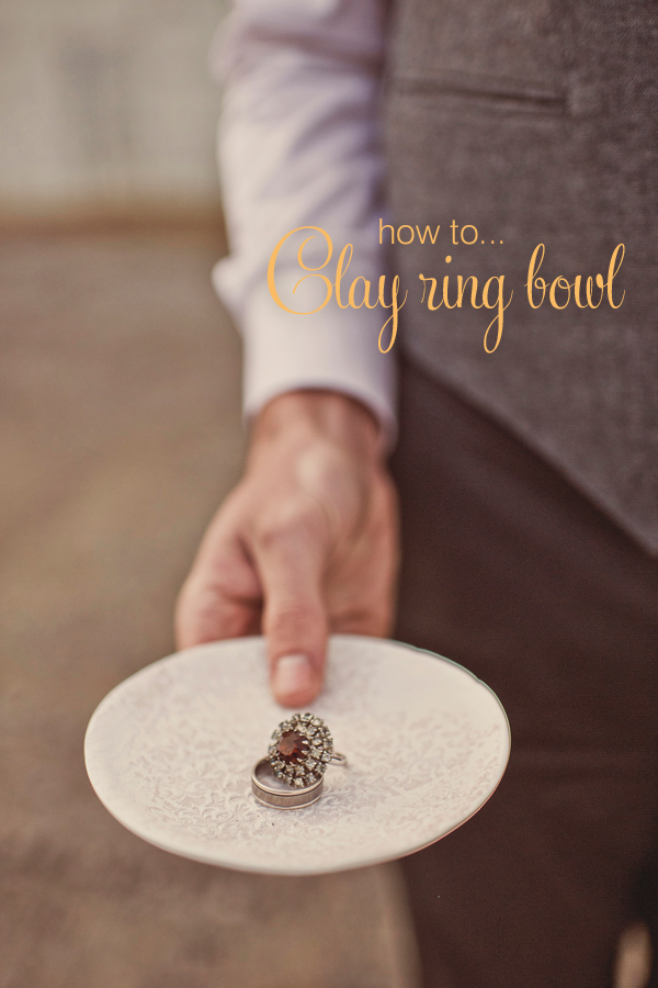 Rustic DIY Clay Ring Bowl Tutorial Polka Dot Bride