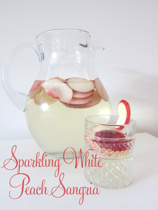 white peach sangria Polka Dot Bride