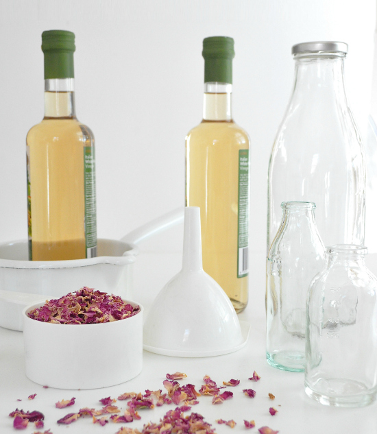 Rose Petal Homemade Vinegar Polka Dot Bride