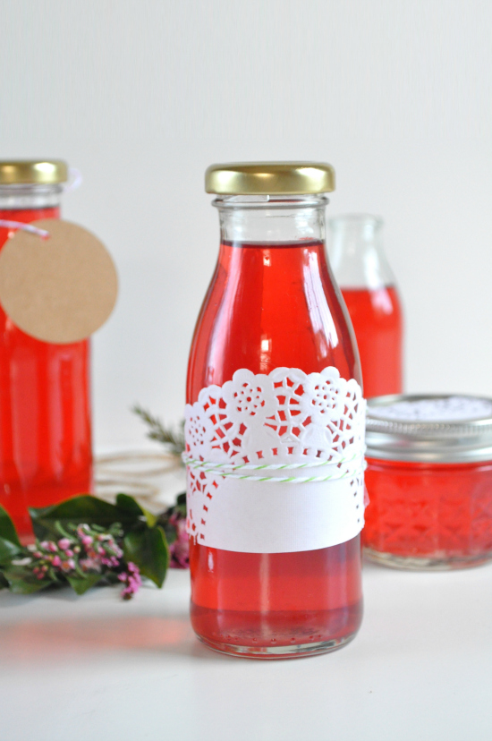 Rose Petal Homemade Vinegar Polka Dot Bride