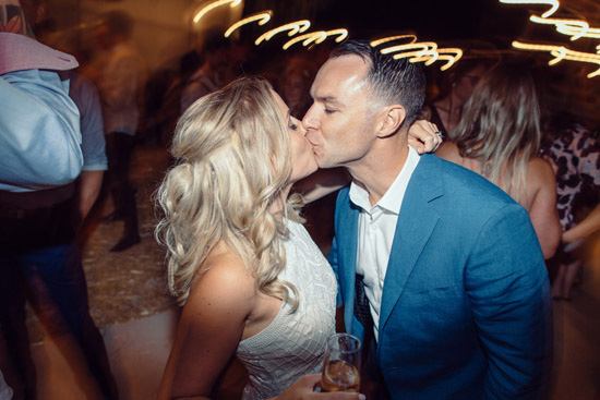 Dance Floor Kissing At Wedding Image Polka Dot Bride