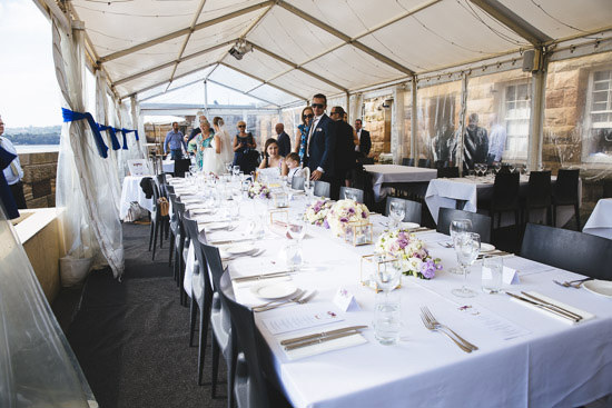 Intimate Fort Denison Wedding Polka Dot Bride