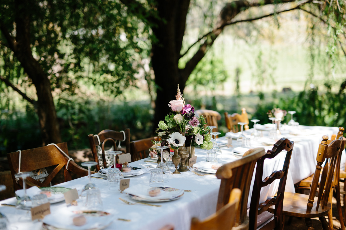 Vineyard Luncheon Wedding Polka Dot Bride