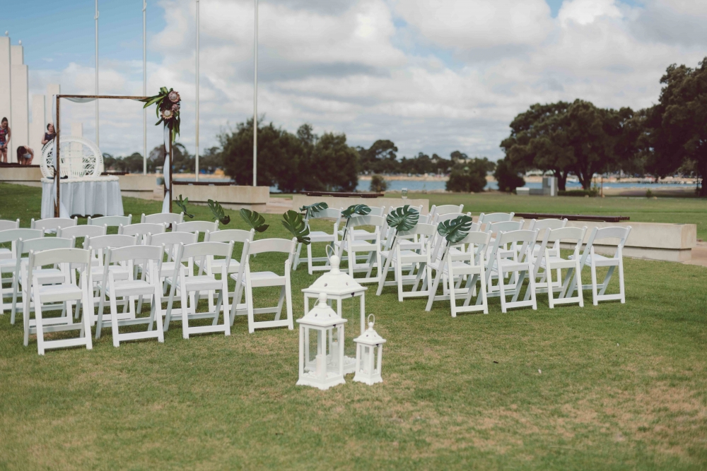Mandurah Modern Island Style Wedding Polka Dot Bride