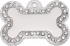 Poochy Small Bling Bone Pet Tag