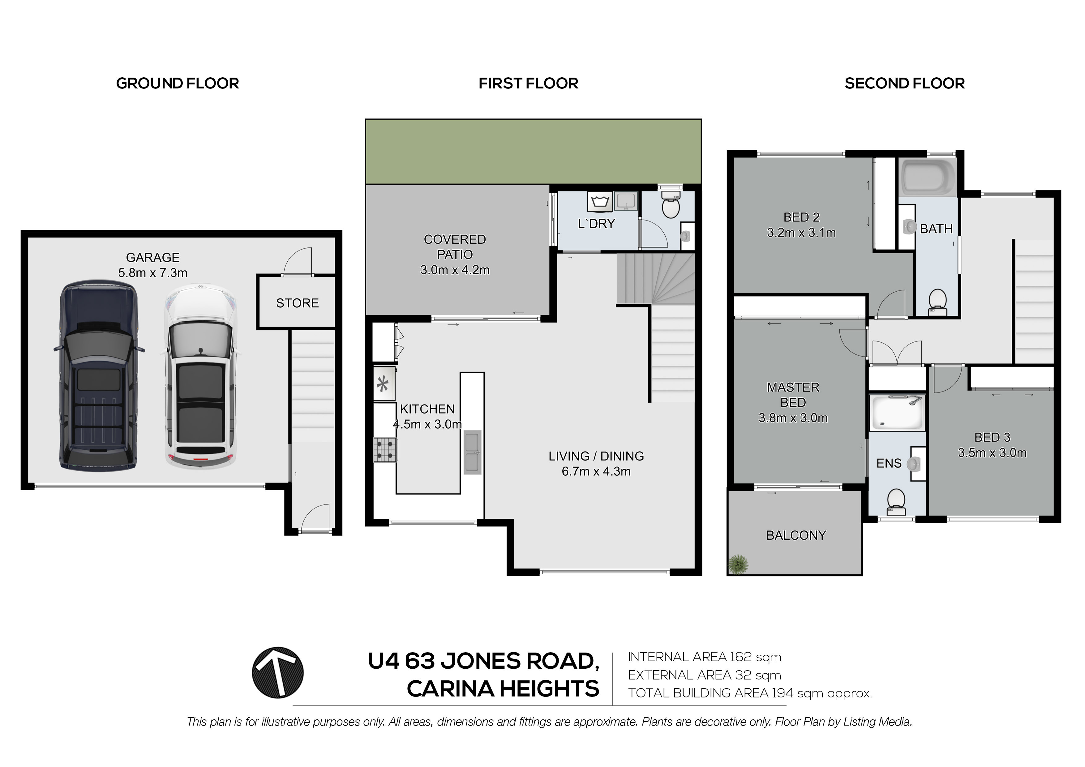 4/63 Jones Road, CARINA HEIGHTS, QLD 4152 Townhouse for Sale