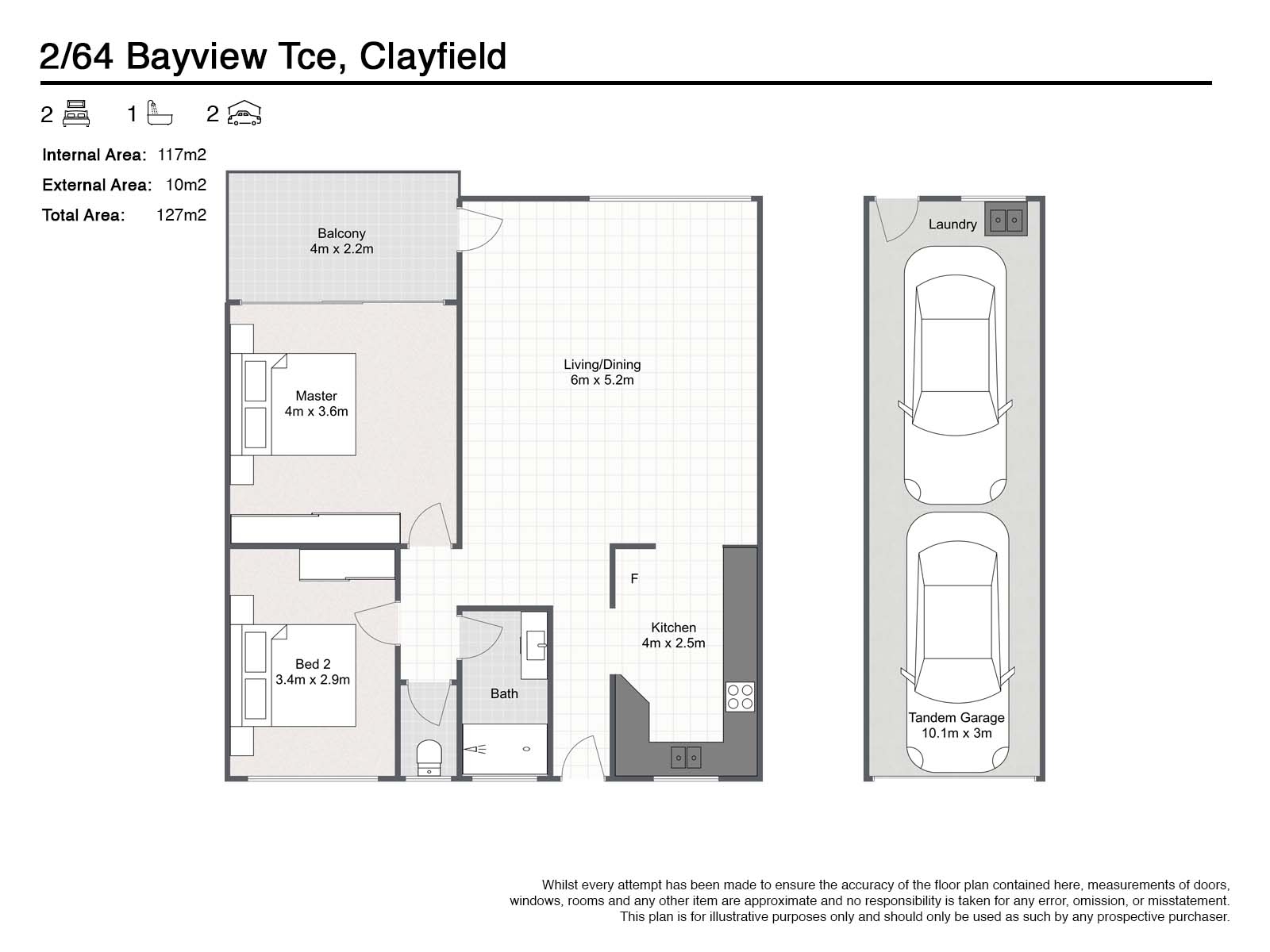 2/64 Bayview Terrace, CLAYFIELD, QLD 4011 Unit for Sale