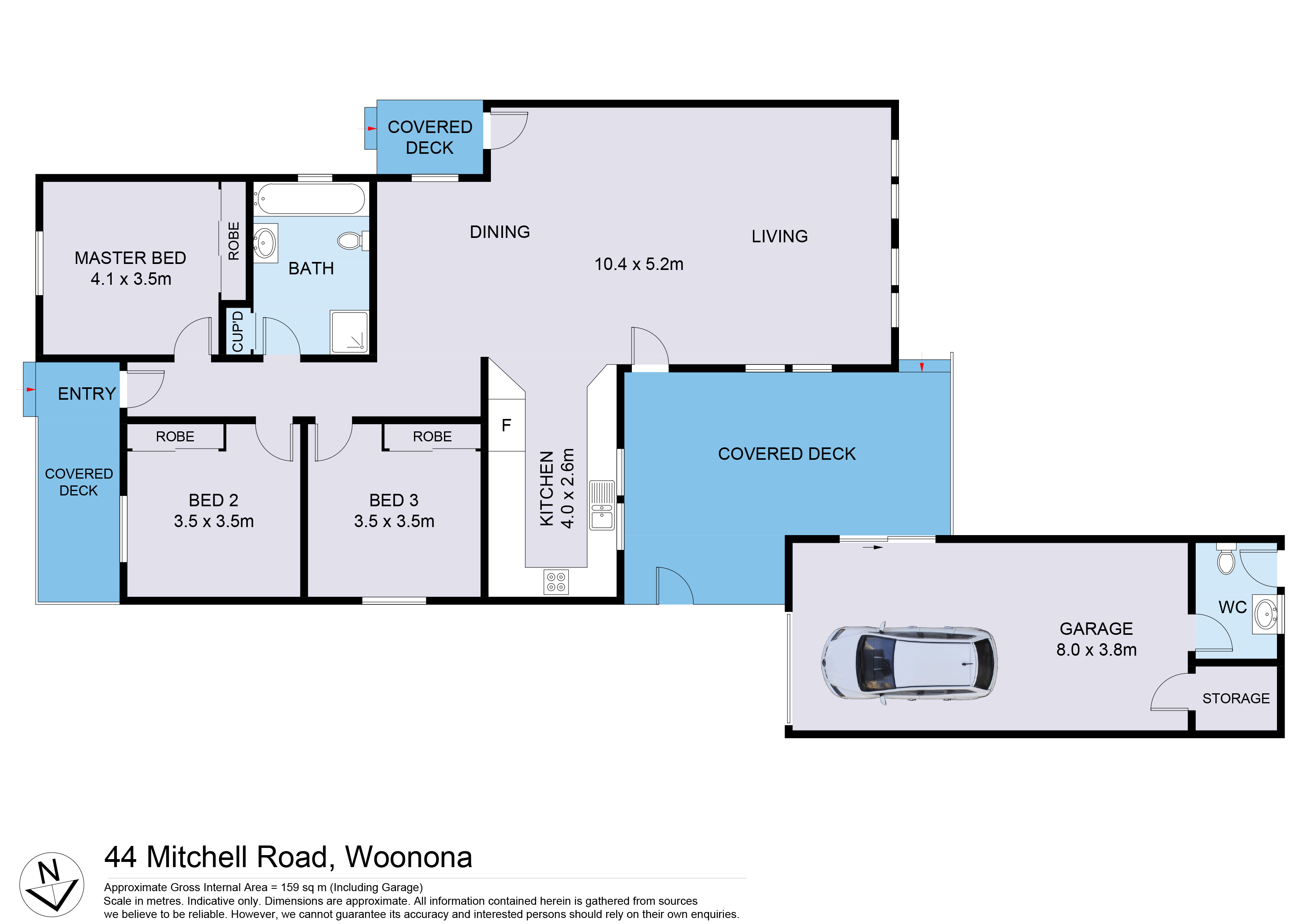44 Mitchell Road, WOONONA, NSW 2517 House for Sale