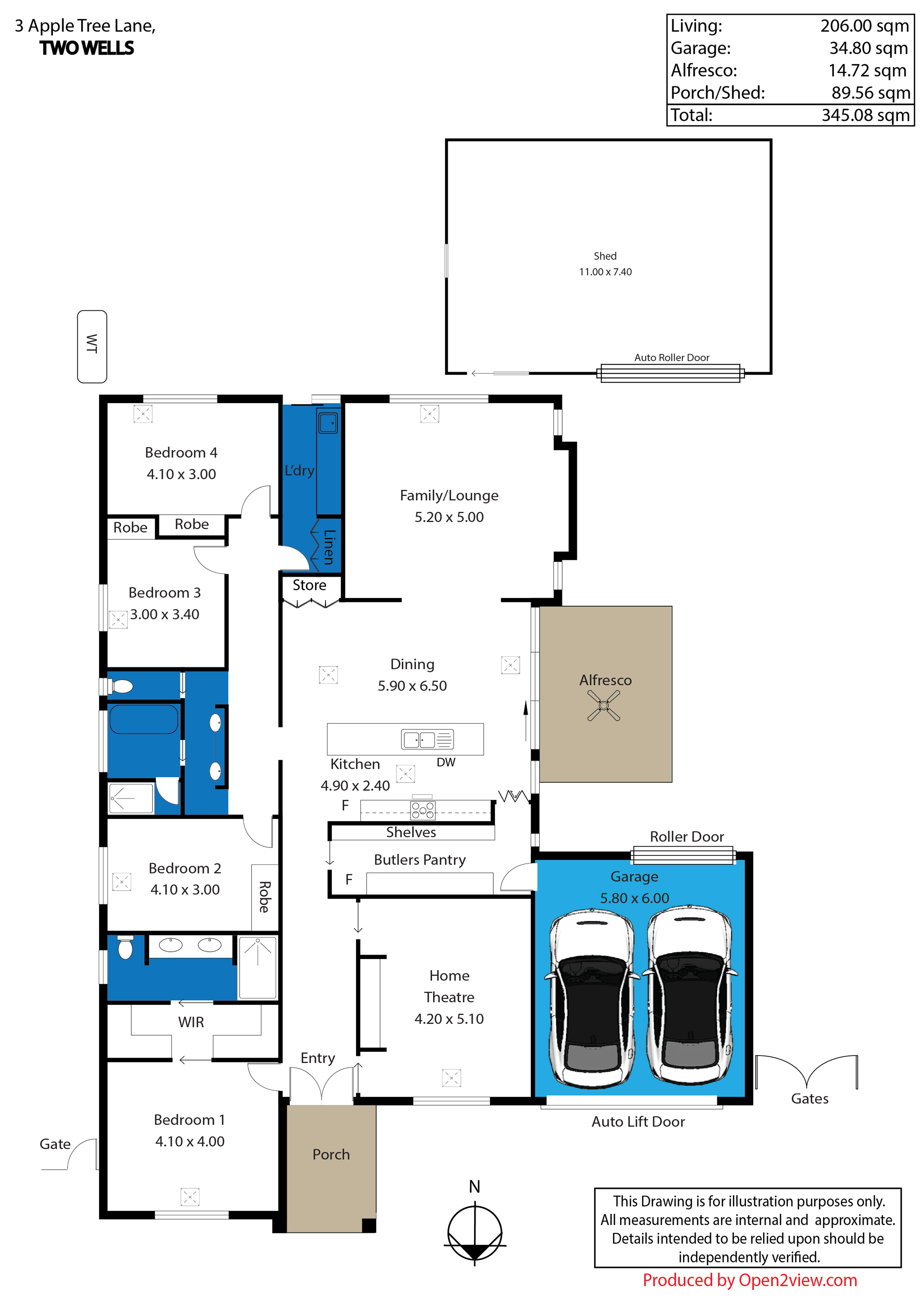 3 Apple Tree Lane, TWO WELLS, SA 5501 House for Sale