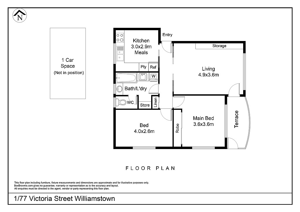 1/77 Victoria Street, Williamstown Recently Sold Compton Green