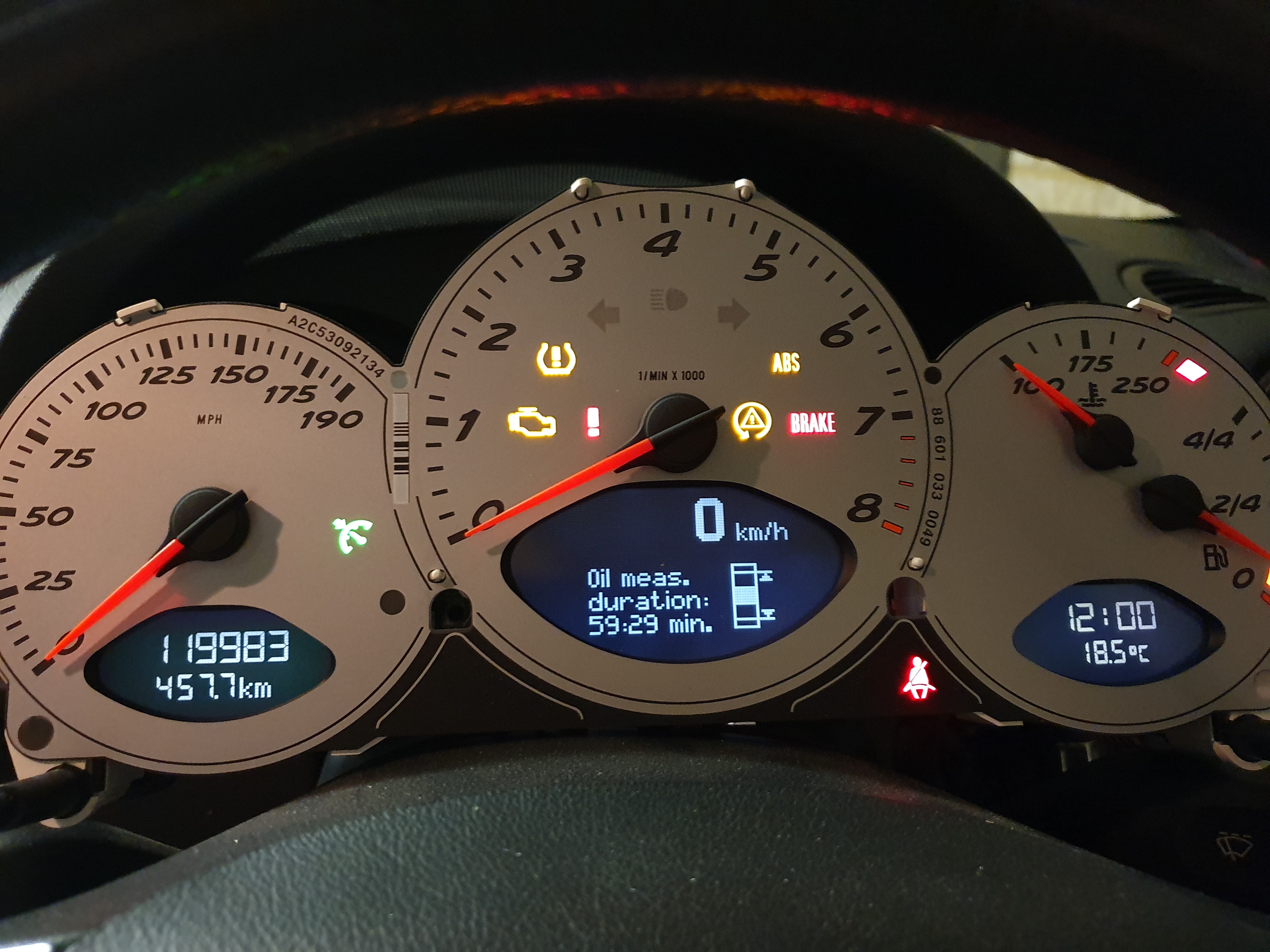 997 replacement gauge cluster - Water Cooled 911s - PFA