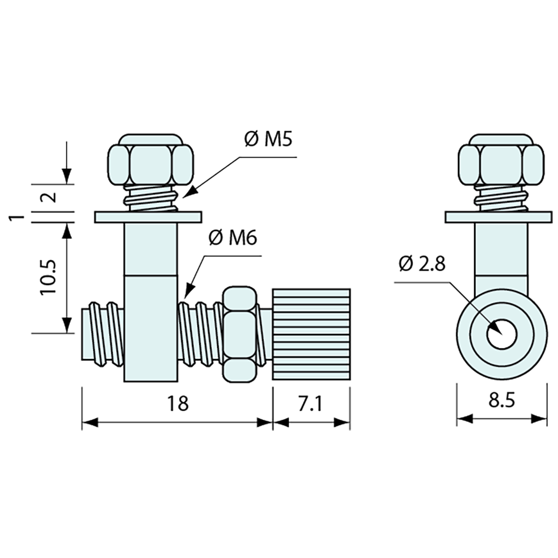 Lug Mounted Cable Length Adjustment Screw