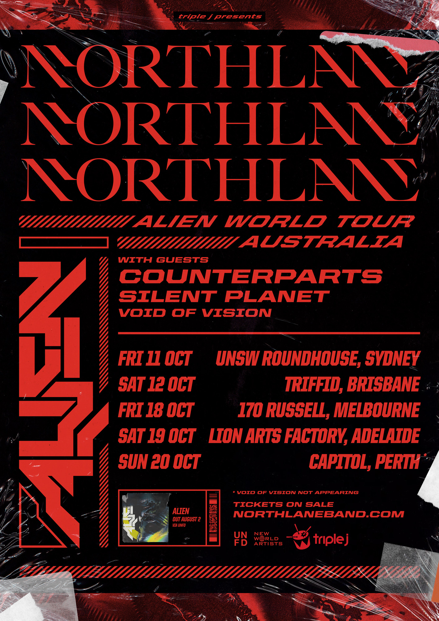 Buy Northlane Guests Tickets Sa 2019 Moshtix