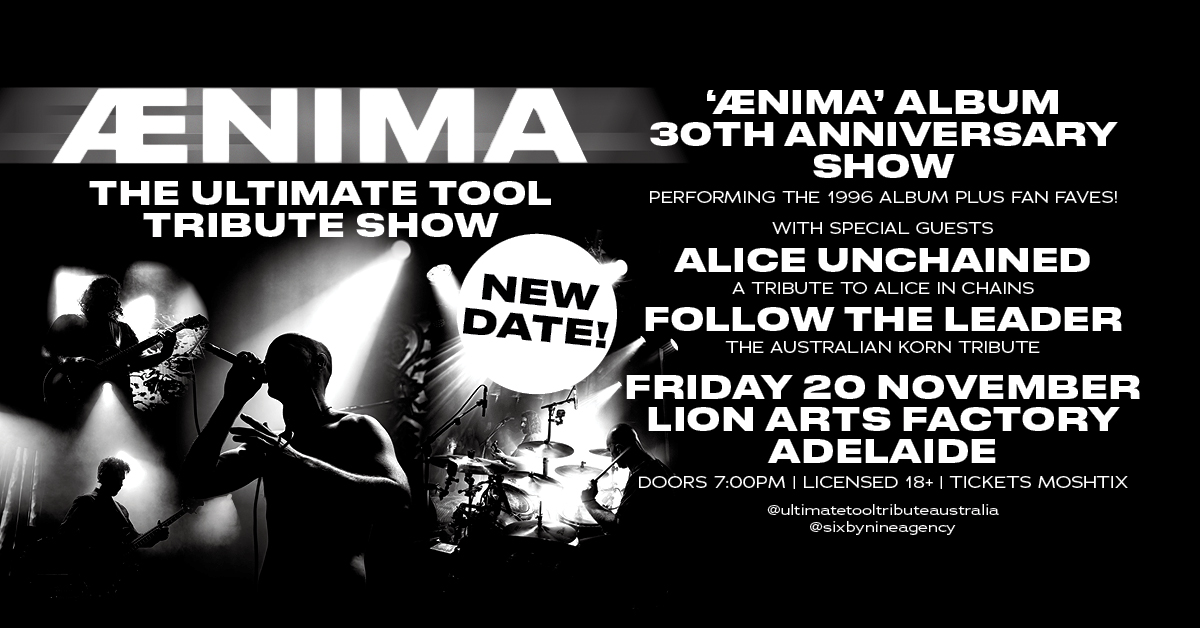 Aenima Adelaide Band Vers1200X628