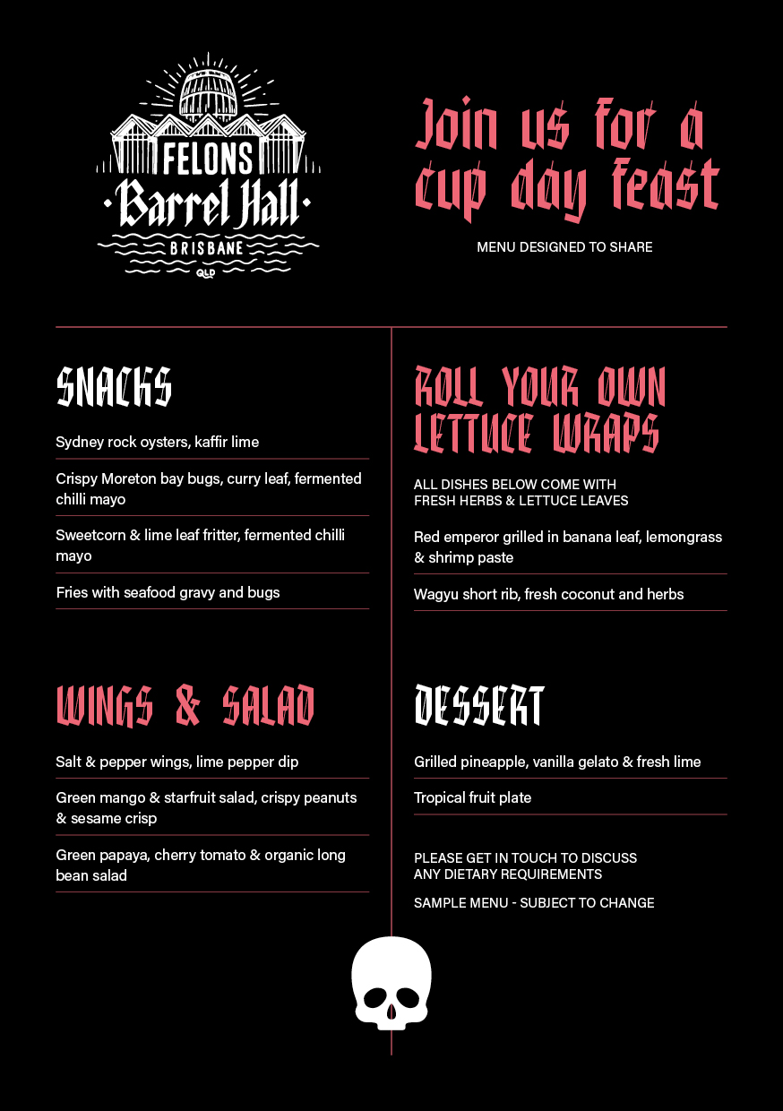 Buy Melbourne Cup at Felons Barrel Hall tickets, QLD 2020 Moshtix