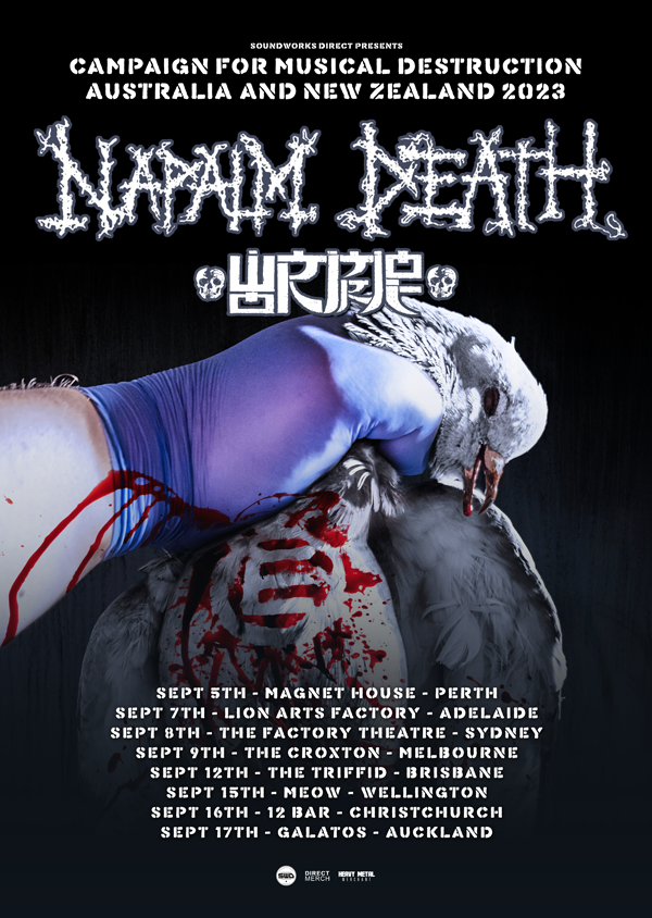 Buy NAPALM DEATH 'Campaign For Musical Destruction' Tour tickets, SA 2023 Moshtix