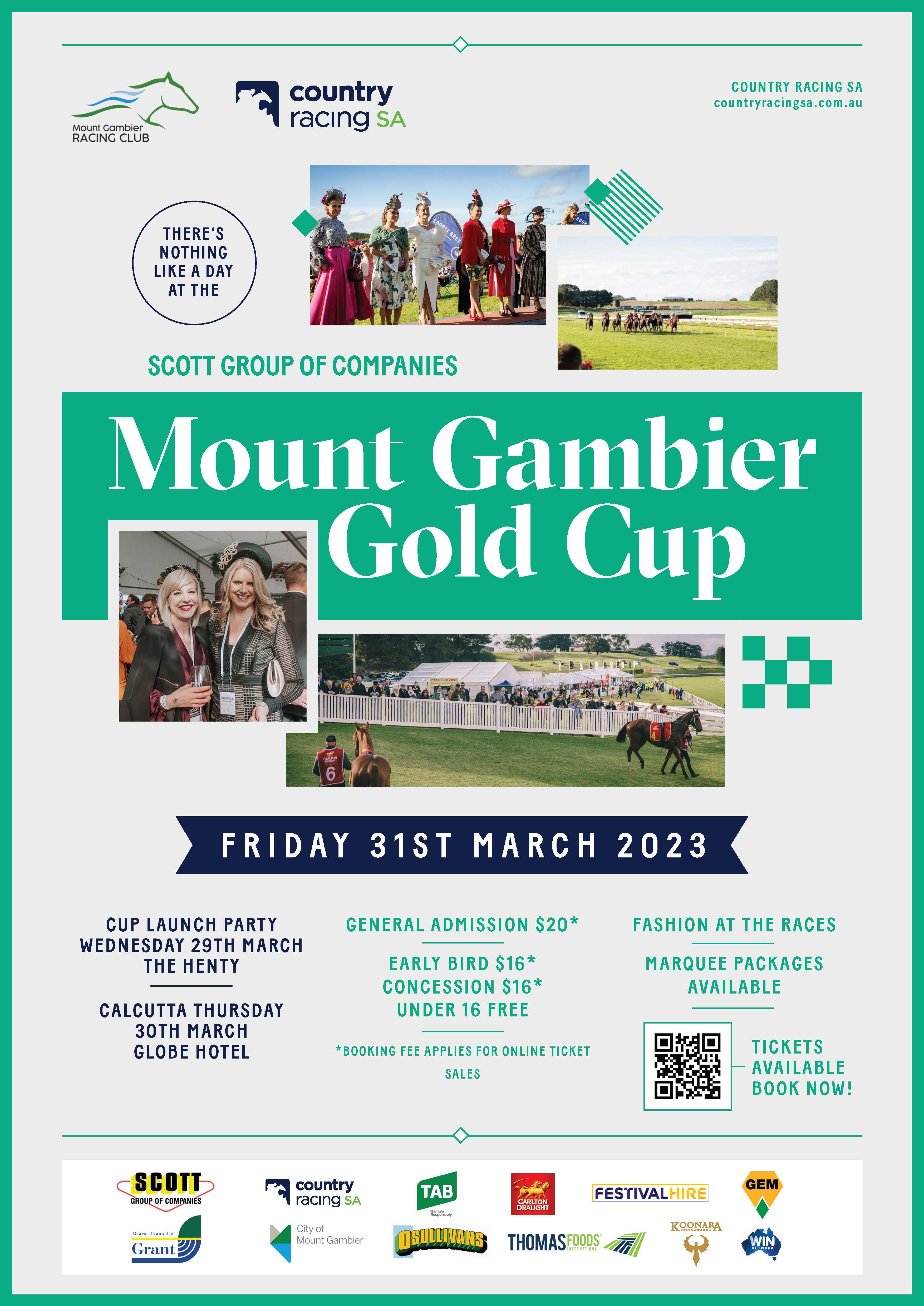 Buy 2023 Scott Group of Companies Mount Gambier Gold Cup tickets, SA