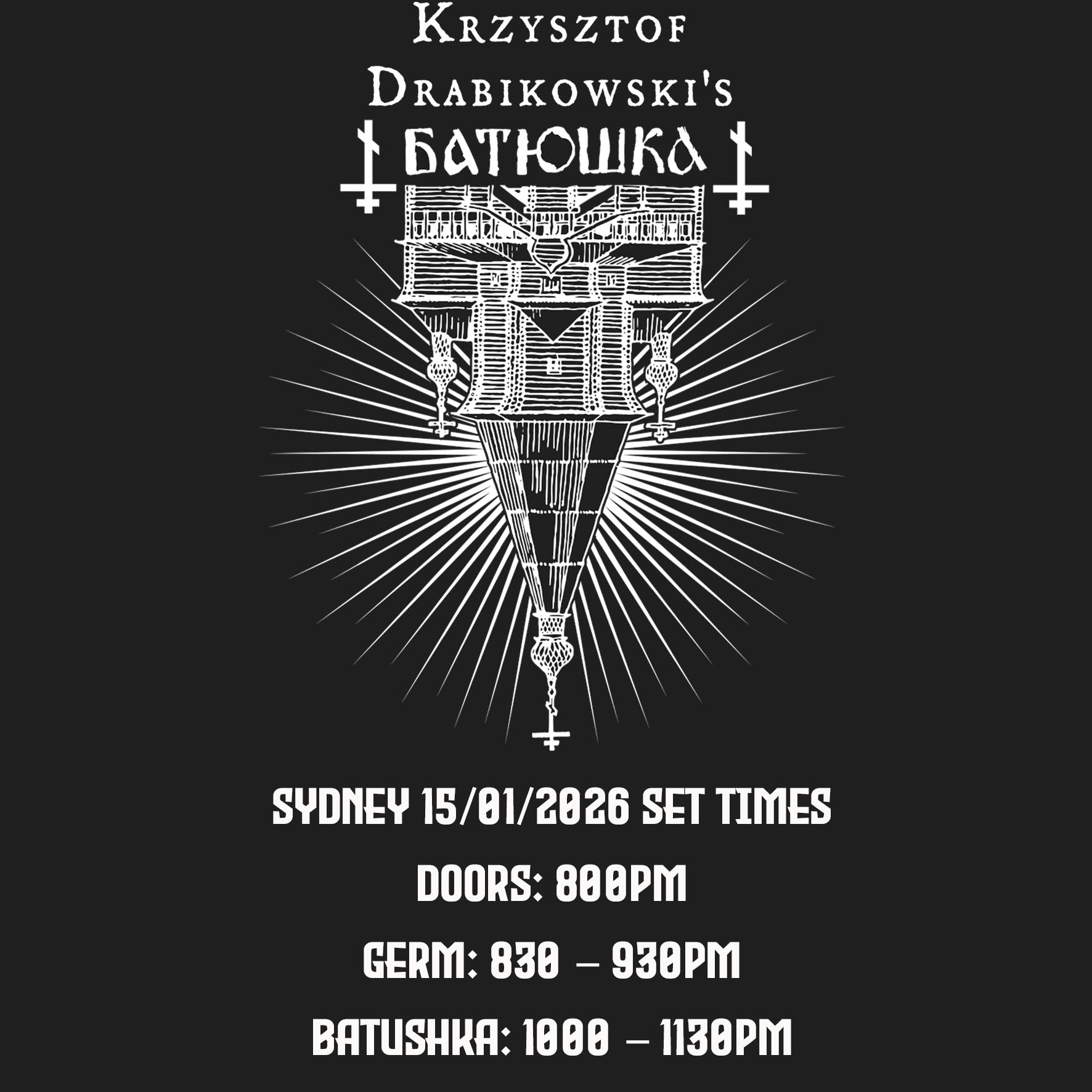 Buy The True Batushka (PL) w/ Special Guests Germ | THU 15 JAN 2026 ...