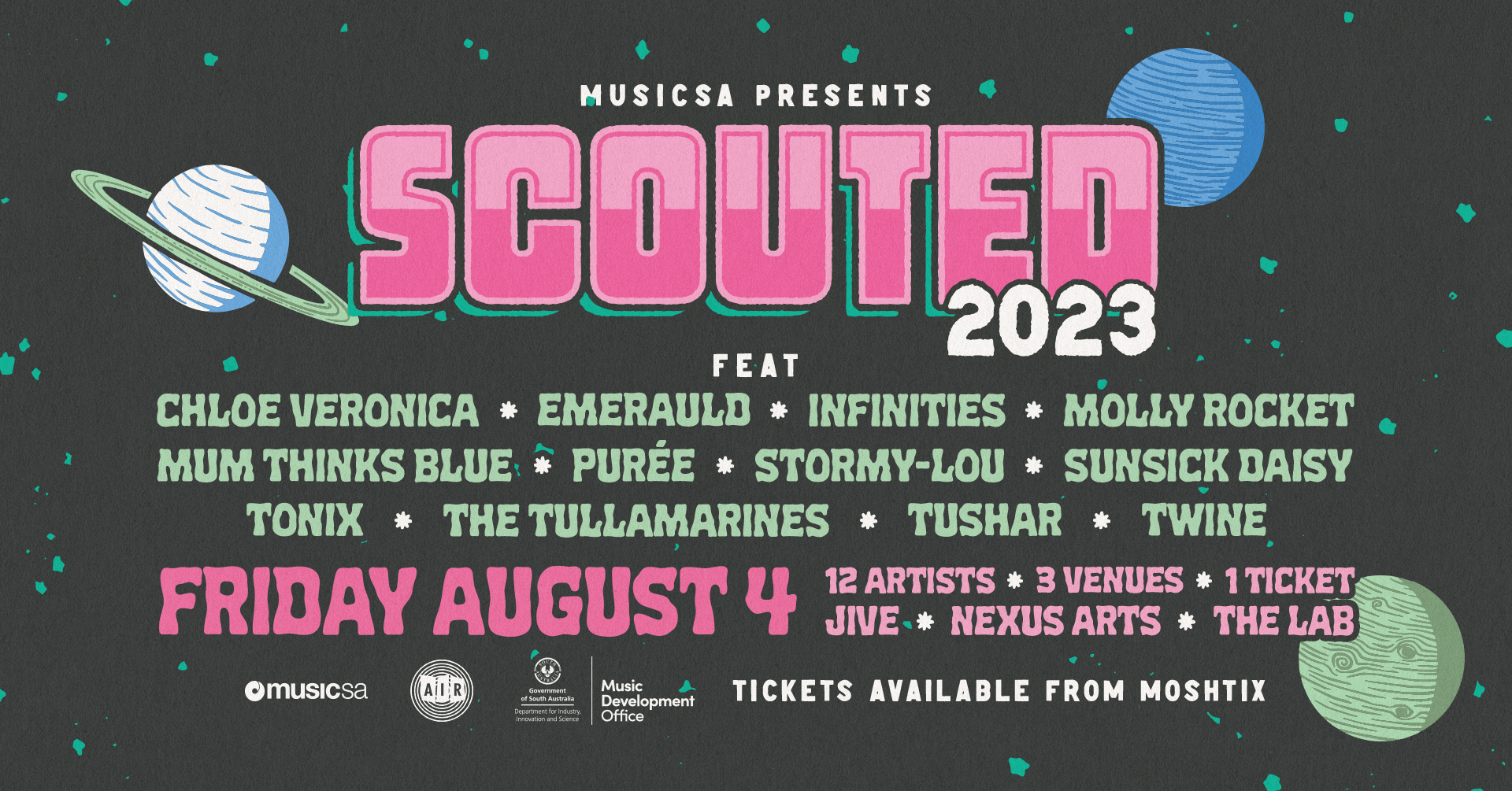 Buy SCOUTED 2023 tickets, SA 2023 Moshtix