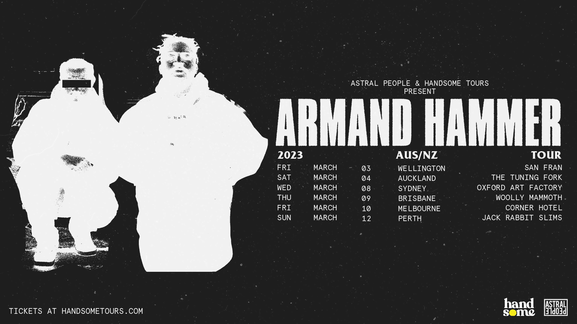 Buy Armand Hammer Now The Outpost tickets, QLD 2023 Moshtix