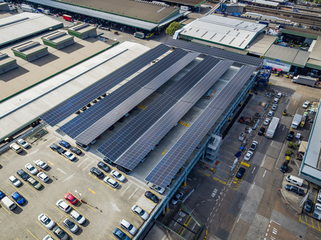 Solar car park unveiled at Sydney Markets Sydney markets upgrade 3