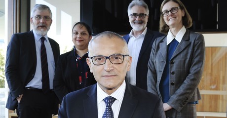 Carbon ion therapy under consideration for cancer treatment rear l r dr adi paterson leena singh danny o connor prof verity ...