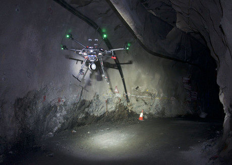 Researchers deploy autonomous drone to improve operations for mining industry Drone flying autonomously underground using hovermap payload