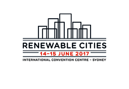 Renewable Cities Australia 2017 Rc 2017 logo year dates and location red